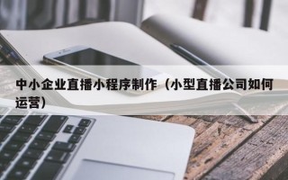 玉树中小企业直播小程序制作（小型直播公司如何运营）